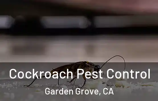  Cockroach Pest Control Garden Grove, CA